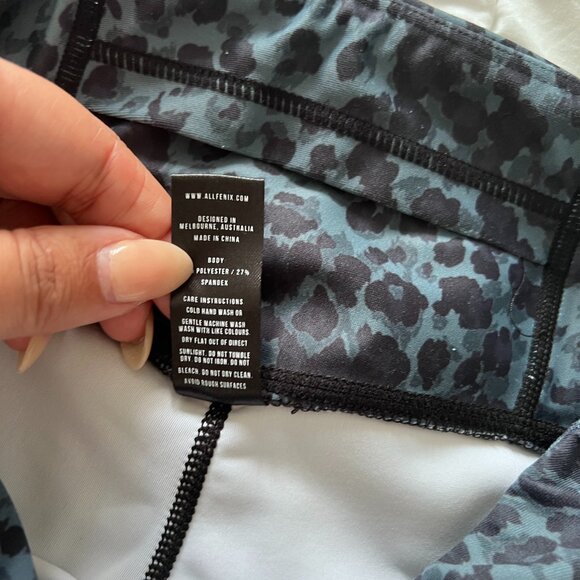 Anthropologie All Fenix High Rise Leopard Print Leggings - Picture 3 of 4